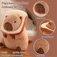 thumbnail image 3 of Lindo peluche de capibara con pan Kawaii Suave muñeco de peluche de capibara Almohada de animales de peluche de capibara Juguetes, 3 of 5