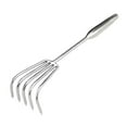 thumbnail image 4 of Almencla Garden Hand Rake Beach Sand Digging Tool Digging Compact Practical Multifunctional Gardening Soil Loosening Tool for Gardener Five Tines, 4 of 8