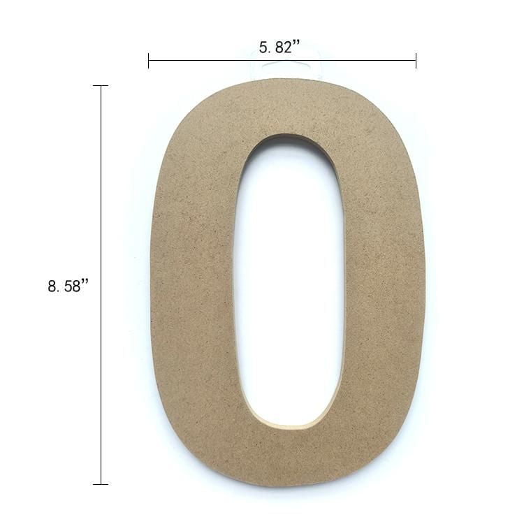 Lettre O en bois du décor Lerman Lettre O en bois