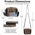 thumbnail image 5 of GAEKEAO Women’s Leather Crossbody Purse with Detachable Shoulder Strap and Multi Pockets, 5 of 8