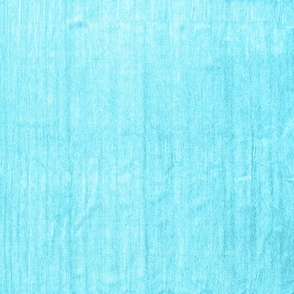 Ahgly Company Indoor Square Solid Light Blue Modern Area Rugs, 4' Square