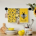 thumbnail image 2 of Yellow Bee Summer Kitchen Towels Dish Towels Set of 2,Be Kind Spring Hand Towels 18x26 Inch Drying Dishcloth,Farmhouse Home Seasonal Holiday Summer Decorations AD299, 2 of 6