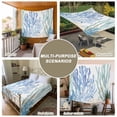 thumbnail image 6 of Ocean Botanical Small Tapestry for Bedroom Wall Hanging Tapestry, Summer Coastal Sea Blue Green Coral Ceiling Backdrop Tapestries Poster Blanket Wall Decor for Teens Room Living Room Dorm 23" x 28", 6 of 8