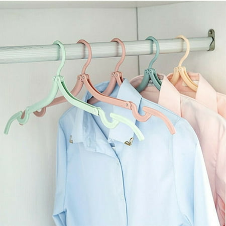 5/10 PCS Travel Hangers, Portable Multi-function Folding Clothes Hangers Drying Rack for Travel