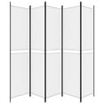 thumbnail image 2 of vidaXL 5-Panel Room Divider White 250x220 cm Fabric, 2 of 5