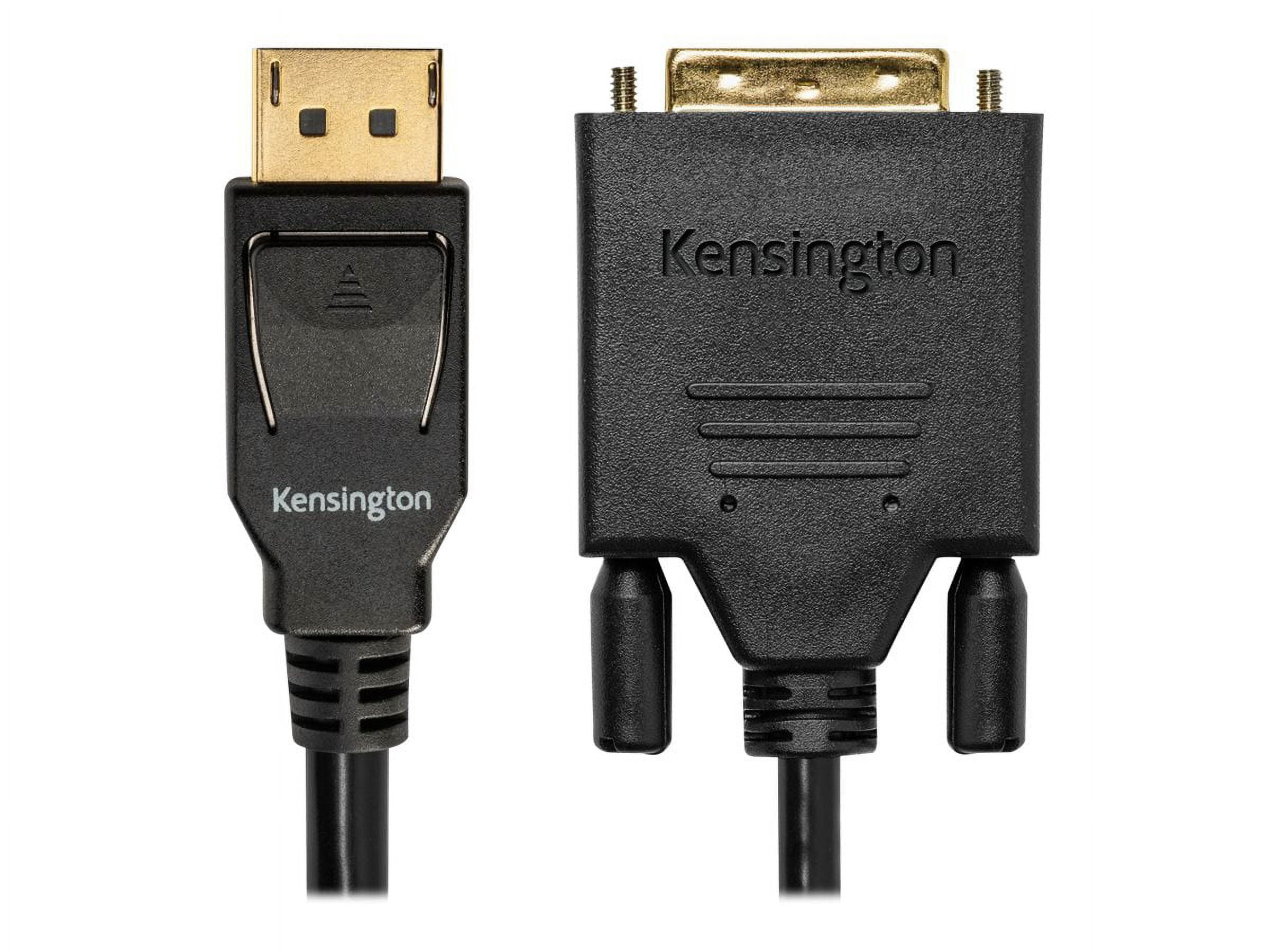 Kensington Computer K33023WW 6 ft. Displayport 1.1 Male to Dvi-D Male Passive Cable