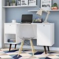 thumbnail image 2 of Manhattan Comfort Edgar Writing Desk in White, 2 of 4