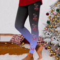 thumbnail image 3 of Gibobby Leggings deportivos mujer Leggings de cintura alta con estampado navideño para mujer, adecuados para yoga, correr, fitness diario(Gris,XG), 3 of 4
