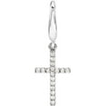 thumbnail image 4 of Petite Diamond Cross Charm/Pendant in 14k White Gold, 4 of 4