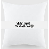 Pillow Insert with Polyester Fill Cotton Throw Decor One Size: 21in x 21in, Fits 20in x 20in Cover - WHITE
