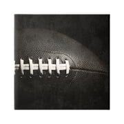 Stupell Industries Football Close Up Photography Sports Photography Gallery Wrapped Canvas Art Print Wall Art, 17 x 17