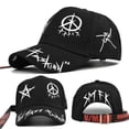 thumbnail image 4 of AJGRHE Men Women Casual Letters Colorful High Street Baseball Cap Visor Orange One Size, 4 of 4