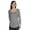 Heather Light Gray, variant on Inkmeso Womens Basic U-neck T-shirt Full Sleeve Summer Long Tee Workout Top