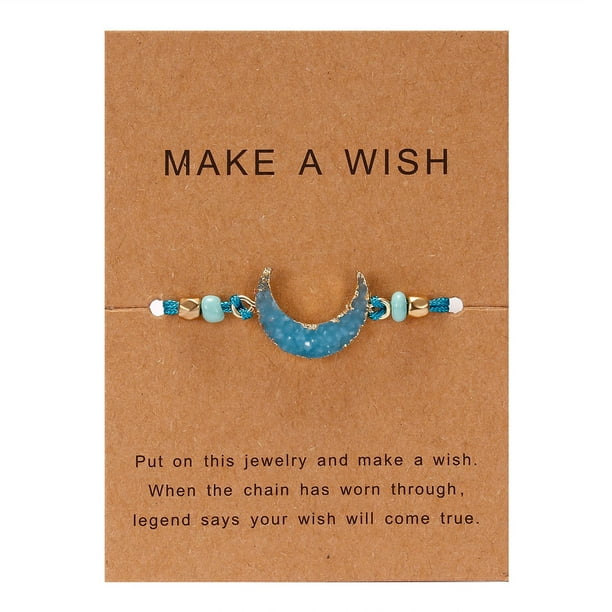 Pulseras para mujer, regalos para mujer, pulsera de papel tejido con piedra natural, pulsera decorativa, pulsera trenzada