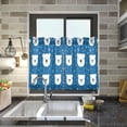 thumbnail image 4 of Yayeee Kitchen Curtains Tier Pair Light Filtering 27"x36" Rod Pocket Short Cafe Window Panel, Blue Polar Bear, 4 of 7