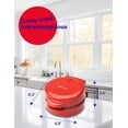 thumbnail image 7 of Betty Crocker Mini Waffle Maker, 550W Compact Kitchen Appliance, Quick & Even Heat for Home and Kitchen, Makes 4.5" Waffle, 4.9" Non-Stick Plates, Recipes Included, BC-4888R, Red, 7 of 7