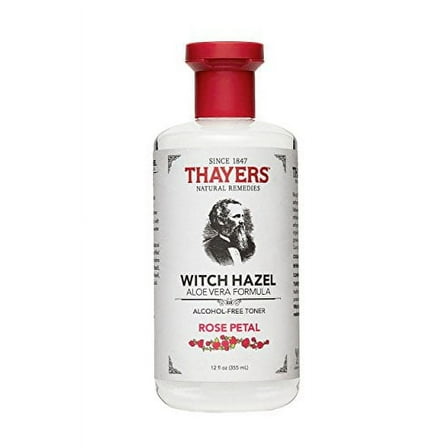 Thayers Alcohol-Free Rose Petal Witch Hazel with Aloe Vera, 12 Fluid Ounce