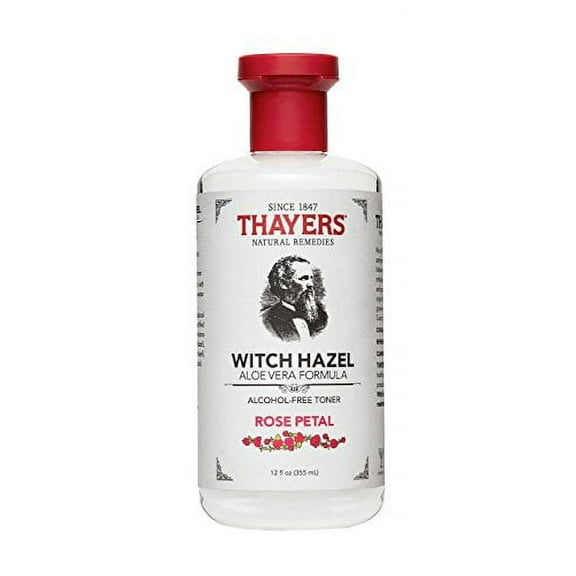 Thayers Alcohol-Free Rose Petal Witch Hazel with Aloe Vera, 12 Fluid Ounce