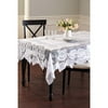 Better Homes and Gardens Rose Garden scalloped lace tablecloth white, 60''x84''