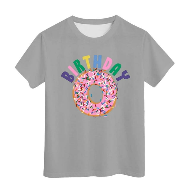T-Shirt de Noël pour Fille, Manches Courtes, Col Rond, Coupe Décontractée, Basique