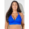 thumbnail image 4 of Swimsuits for All Women's Loop Strap Halter Bikini Top, 4 of 6