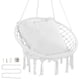 thumbnail image 1 of Silla colgante tipo hamaca VEVOR de macrame con cojín para interior y exterior, 1 of 9