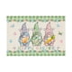 thumbnail image 1 of Felpudo decorativo con forma de conejo de Pascua, para interior y exterior, con diseño de flores y camión, para pasillo, 1 of 6