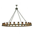 thumbnail image 5 of Meyda Tiffany 159969 Loxley 24 Light 72" Wide Ring Chandelier - Bronze, 5 of 7