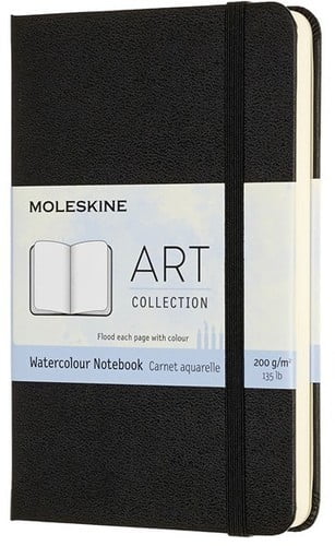 Moleskine Art Watercolour Notebook, Pocket, Black, Hard Cover (3.5 x 5.5) (Books)
