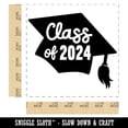 thumbnail image 2 of Class of 2024 Written on Graduation Cap Self-Inking Rubber Stamp Ink Stamper - Red Ink - Large 1-1/2 Inch, 2 of 7