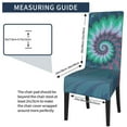 thumbnail image 5 of ZICANCN Dream Spiral Geometry Chair Protectors Seat Covers , Dining Chair Slipcovers for Dining Room Hotel Kitchen Blue Abstract Fractal, 5 of 8