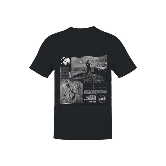 Officially Licensed Nasa First on the Moon Design Men's T-shirt
