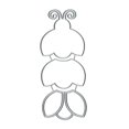 thumbnail image 1 of Troquel metálico GANPUB mariquita shaker para scrapbooking, 1 of 5