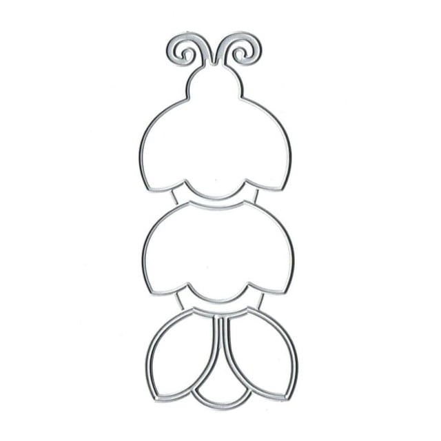 Troquel metálico GANPUB mariquita shaker para scrapbooking