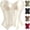 Beige, variant on Womens Silky Satin Strapless Tube Top Sweetheart Boned Corset Bustier Slim Fitted Shapewear Crop Blouses for Going Out Party Clubwear Halloween, Beige, S