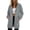Gray, variant on QIYAGBSA Hoodies for Women Zip Up Longline Hooded Sweatshirt with Front Pockets Casual Fall Winter Outerwear (Gray, S)