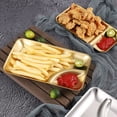 thumbnail image 1 of Dream Lifestyle Snack Trays, Stainless Steel Divided Snack Plates for Party Appetizers Chips and Dip, Serving Platters Food Tray Serving Trays for Fruits Dessert Salad ,Home Wedding Party Platters, 1 of 7