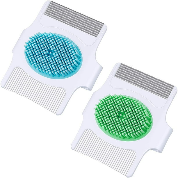 Cepillo y peine para costra láctea de 2 piezas, cepillo para costra láctea de dise?o 3 en 1 Cepillo seguro para el cuero cabelludo del bebé con cerdas de goma suave ShuxiuWang 8390605063817