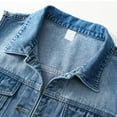 thumbnail image 5 of Jxximdong Casual Vests for Women, Casual Denim Vest Jacket Sleeveless Collared Distressed Jean Jacket Candy Color Slim Fit Ripped Coat, Women's Coats Blue, 5 of 8