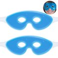 thumbnail image 2 of Masque pour les Yeux en Perles de Gel, 2 Pcs, Masque pour les Yeux pour Sommeil Chaud/froid Rose et Bleu Réutilisable, Masque pour les Yeux Gelé, Bloc Réfrigérant pour les Yeux avec Trous pour les Yeux, 2 of 9