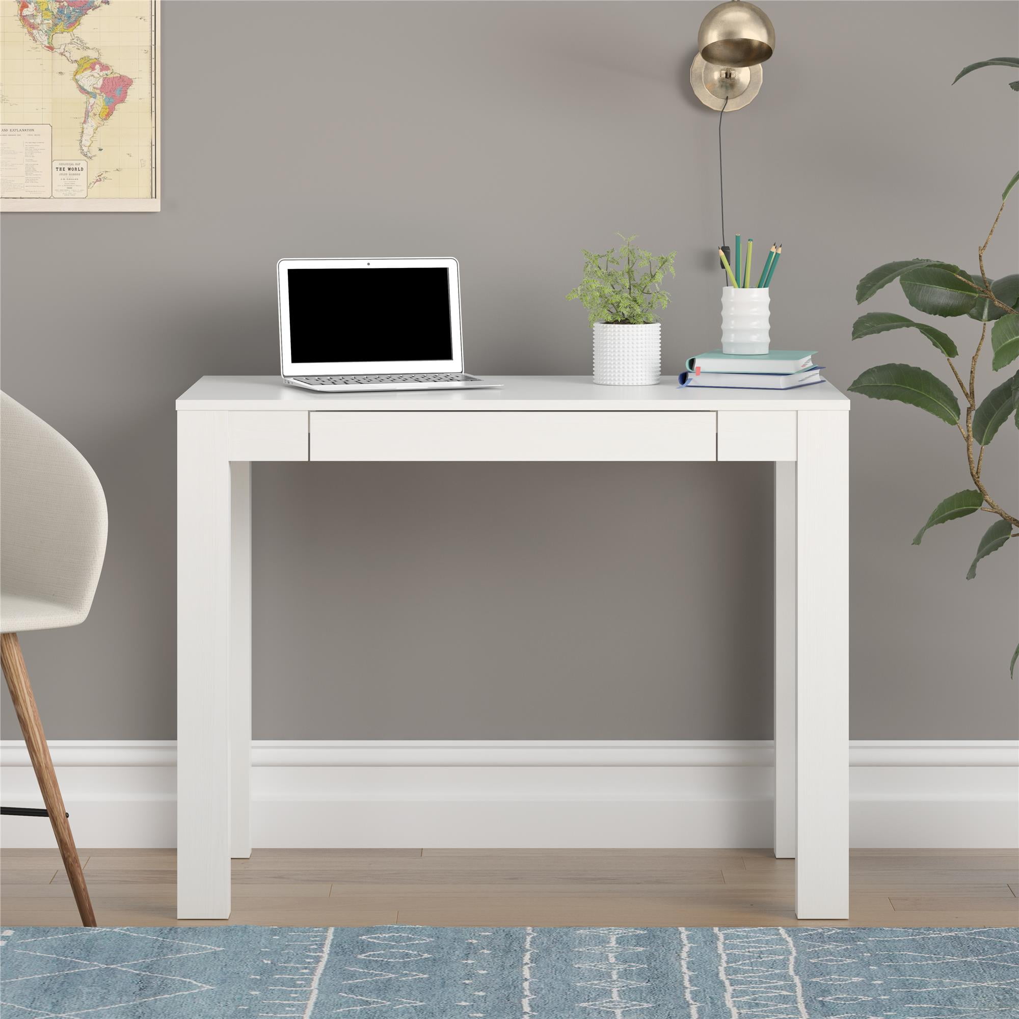 Mainstays Parsons Desk White Walmart Com Walmart Com