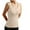 Beige, variant on Women's Winter Thermal Underwear Long Wool Lined German Velvet Heated Vest Plus Size Seamless Warm Base Layer Top