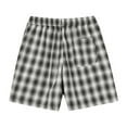 thumbnail image 3 of Aofany Mens Casual Shorts Elastic Waist Drawstring Sports Shorts With Pockets Home Plaid Shorts, 3 of 3