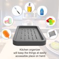 thumbnail image 4 of Soporte de silicona para esponjas - Bandeja organizadora para fregadero de cocina para esponja, dispensador de jabón, fregador y otros accesorios para lavar platos, 4 of 4