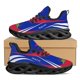thumbnail image 1 of Zapatillas de malla para hombre, diseño de marca con la bandera de Haití, informales, con cordones, transpirables, para caminar, 1 of 6