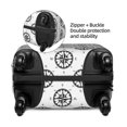 thumbnail image 4 of Haiem Retro Compass Luggage Cover Printed Suitcase Covers for Luggage Elastic Washable Suitcase Protector Fits 18-32 Inch Luggage-Small, 4 of 9