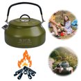 thumbnail image 5 of Yucurem 0.8L Stainless Steel Ultralight Camping Kettle with Handle for Travel Camping Kitchen Utensils (Army Green), 5 of 10