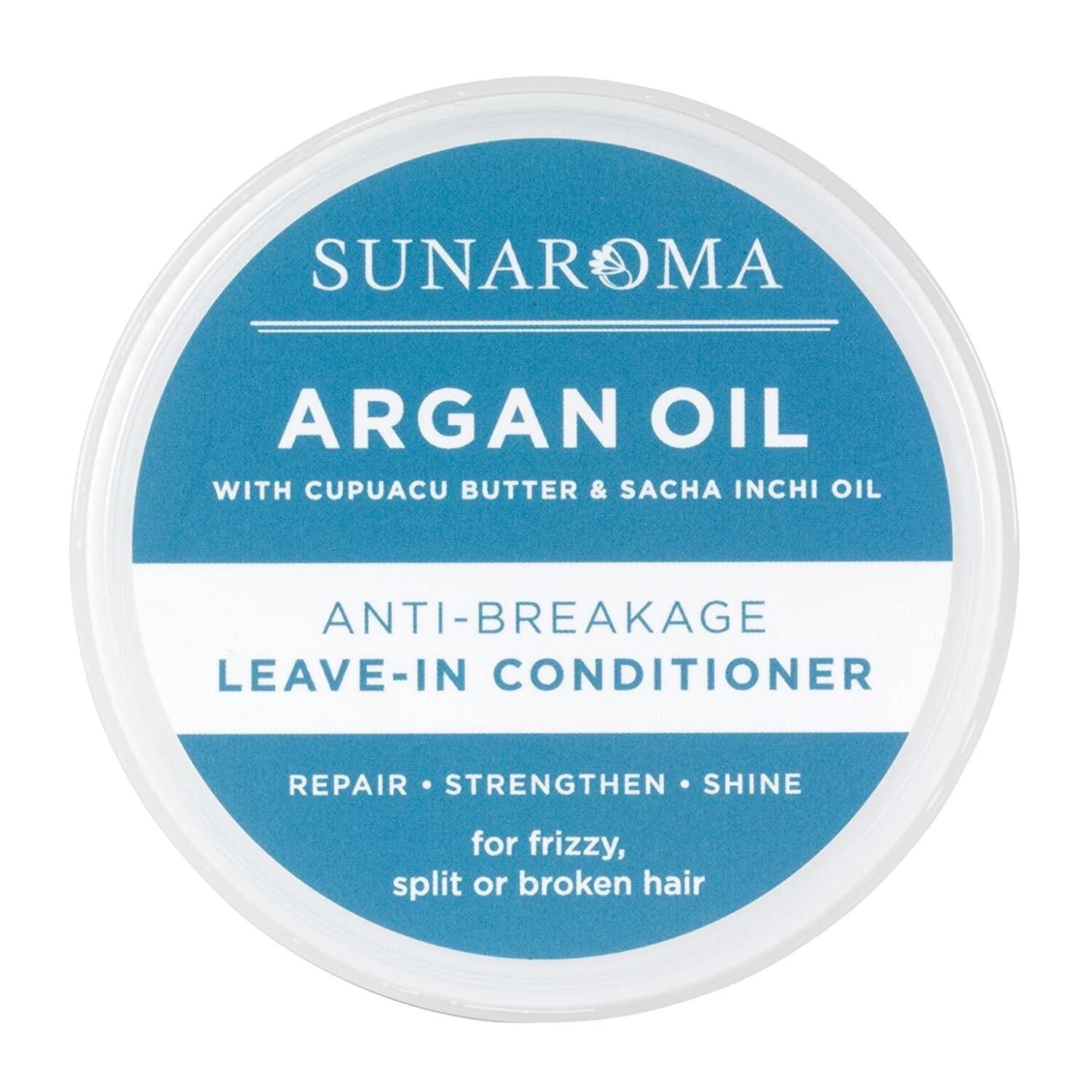 Sunaroma Argan Oil Leave In Conditioner, 12 Oz,Pack of 3