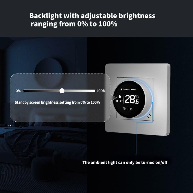 Upgrades Knob Thermostat Intelligent Heating Thermostat Simple for Efficient Underfloor Heating Control In Modern Homes