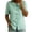 Light green, variant on Women's Cotton Tops Short Sleeve Loose Shirt Casual Frog Button Mandarin Collar Top Lightweight Soft Breathable Summer Daily Vacation Tops by Yigetop White S
